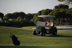 Golftasche auf Kurs foto