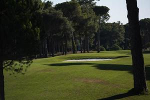 Blick auf den Golfplatz foto