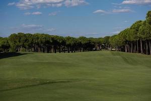 Blick auf den Golfplatz foto