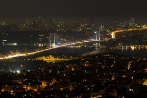 istanbul bosporus-brücke vom camlica-hügel foto