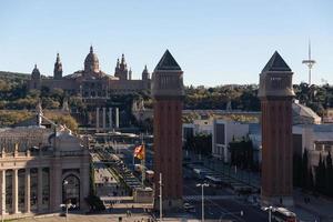 Venezianische Türme in Barcelona, Spanien foto