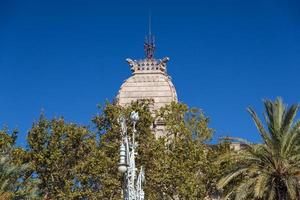 Gebäudefassaden von großem architektonischem Interesse in der Stadt Barcelona - Spanien foto