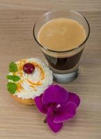 cremiges Cupcake-Dessert foto