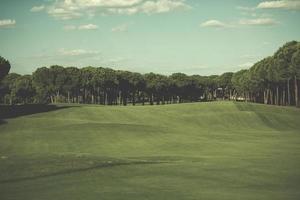 Blick auf den Golfplatz foto