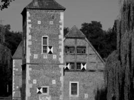 Altes Schloss im deutschen Münsterland foto