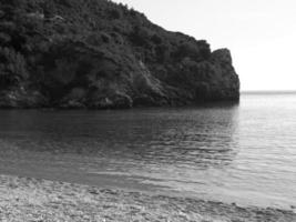 am Strand von Korfu foto