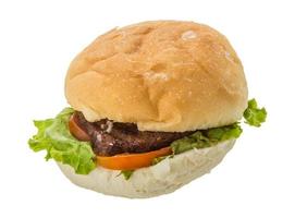 Hamburger auf Weiß foto