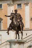 rom, italien, 2022 - campidoglio-platz piazza del campidoglio in rom, italien foto