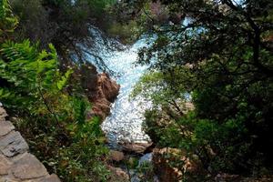 Blick auf die katalanische Costa Brava, Sant Feliu de Guixols, Spanien foto