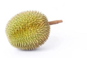 durian als könig der früchte in thailand. Es hat einen starken Geruch und eine mit Dornen bedeckte Rinde. foto