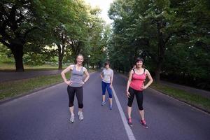 Menschengruppe Joggen foto