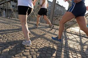 Menschengruppe Joggen foto