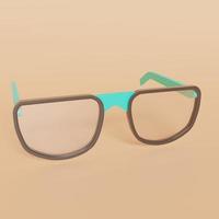 3D-Rendering-Illustration Brille foto