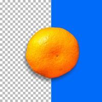 mandarine mandarine clementine segmente isoliert auf transparentem hintergrund foto