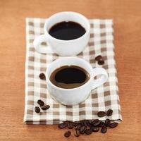 zwei Tassen Kaffee foto
