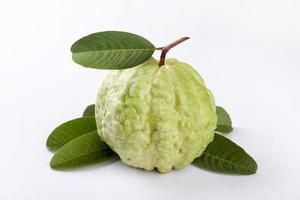 frische Guave auf weißem Hintergrund foto