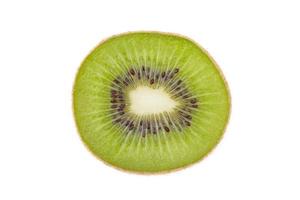 in Scheiben geschnittene Kiwis, isoliert auf weiss foto