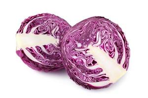 Rotkohl in Scheiben geschnitten foto