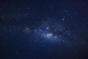 Milchstraße. Foto mit Langzeitbelichtung. Mit Körnung