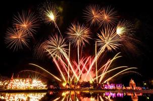 Feuerwerk Landschaftskonzept Urlaub foto