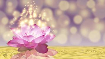 rosa Lotus und das Licht des Glaubens foto
