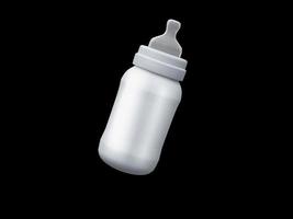 Milchflasche 3D-Rendering-Mockup-Design foto