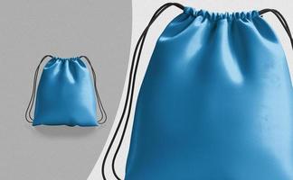 Streifen Tasche Mockup 3D-Rendering-Design foto