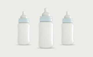 Milchflaschen-Mockup-Design foto