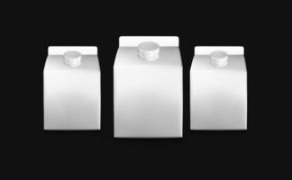 Box Milch Mockup 3D-Rendering-Design foto