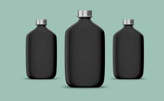 Modelldesign für flache Flaschen foto