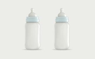 Milchflaschen-Mockup-Design foto