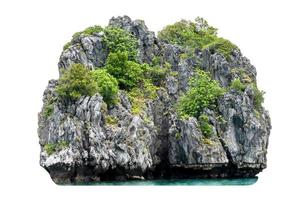 schöne Insel isoliert auf weißem Hintergrund foto