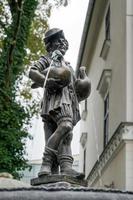 weimar, deutschland, 2014. der gansmannbrunnen in weimar, deutschland foto