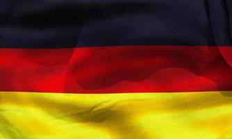 deutschland flagge - realistische wehende stoffflagge foto