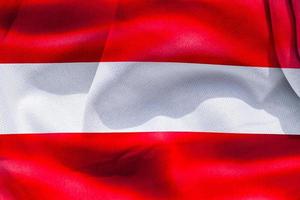 österreich flagge - realistische wehende stoffflagge foto