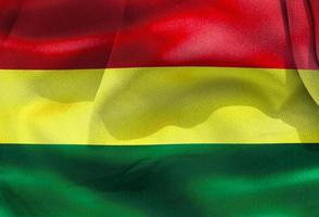 bolivien-flagge - realistische wehende stoffflagge foto