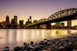 Skyline der Innenstadt von Portland, Oregon foto