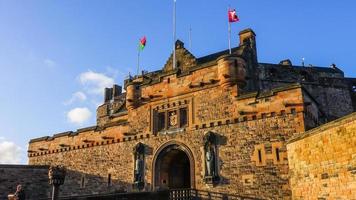 Edinburgh Castle in der Altstadt von Edinburgh foto