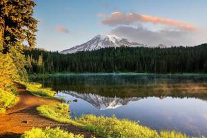 Landschaft des Nationalparks Mount Rainier in den USA foto