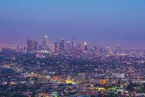 Skyline der Innenstadt von La Los Angeles in Kalifornien foto