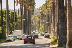 Straßen von Beverly Hills in Kalifornien foto