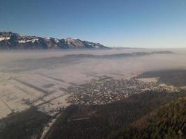 nebliger blick auf das rheintal foto