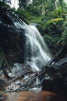 Wasserfall im tropischen Wald, Wasserfall im Dschungel foto