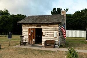 altes haus im chisolm trail museum foto