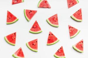 Muster aus frischen Wassermelonenscheiben foto