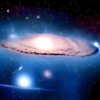Nachthimmel Nebelgalaxie Hintergrund foto