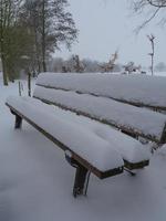 Schnee in Deutschland foto