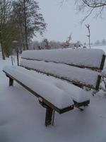 Schnee in Deutschland foto