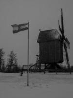 Winterzeit im deutschen Münsterland foto