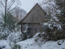 Winterzeit im deutschen Münsterland foto